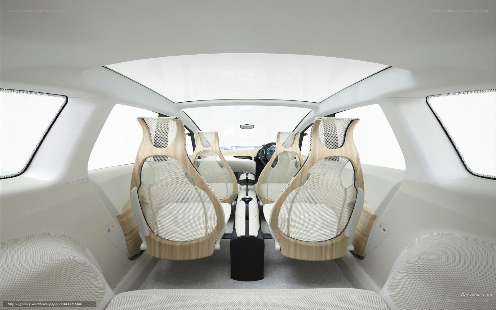 Futuristic car interior design