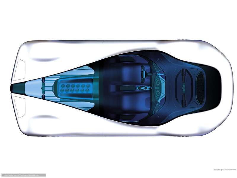 Futuristic Car Interior — White, 3d Render