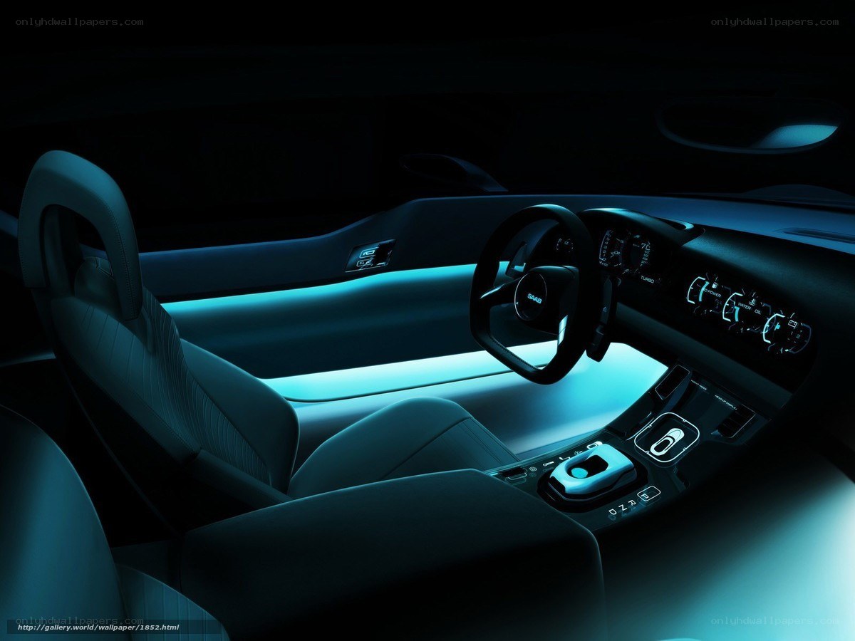 futuristic car interior