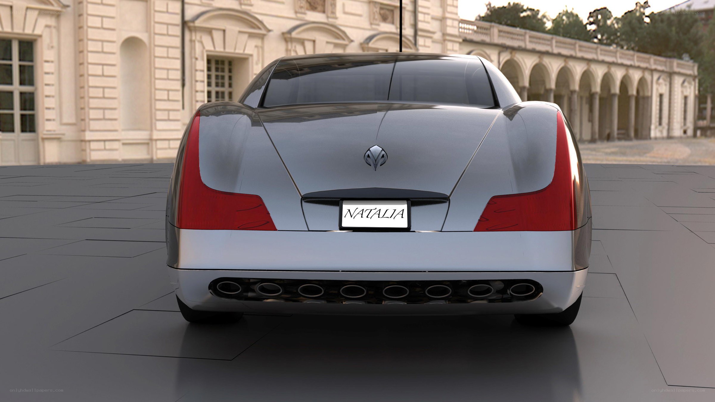 Futuristic car named Natalia