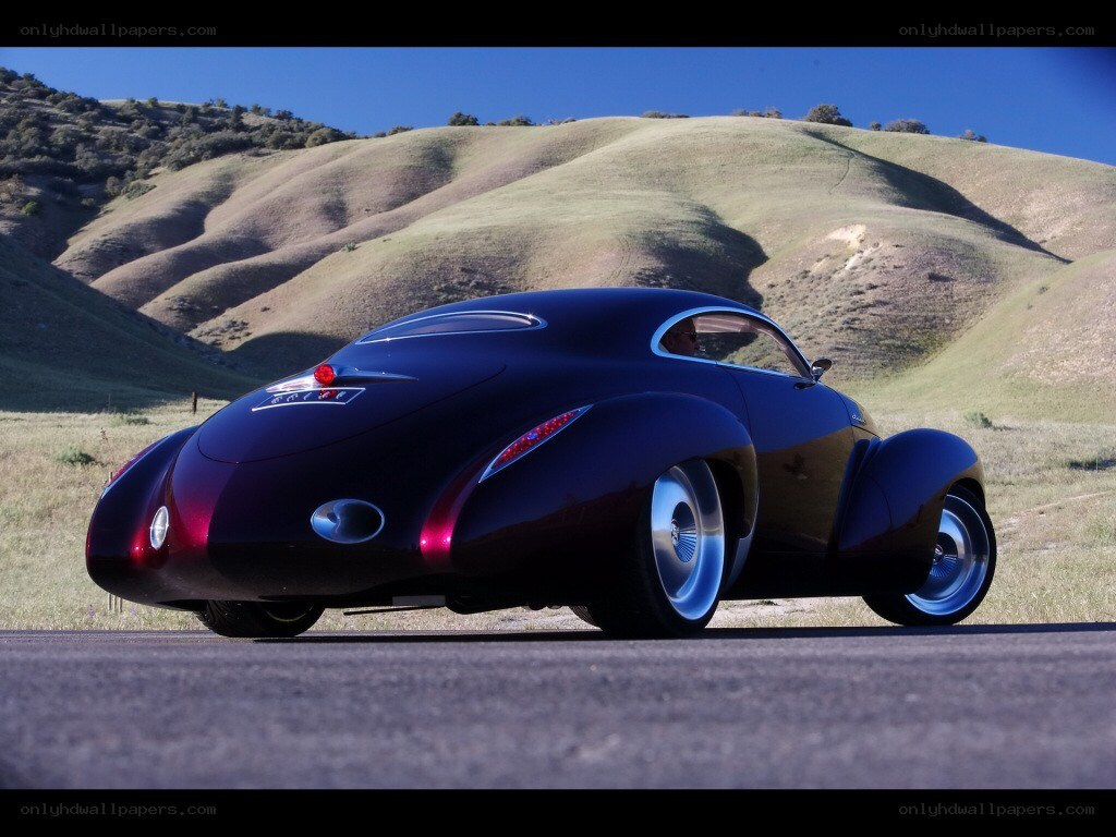 futuristic car on a road