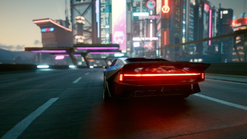 Futuristic Car on Highway — Black