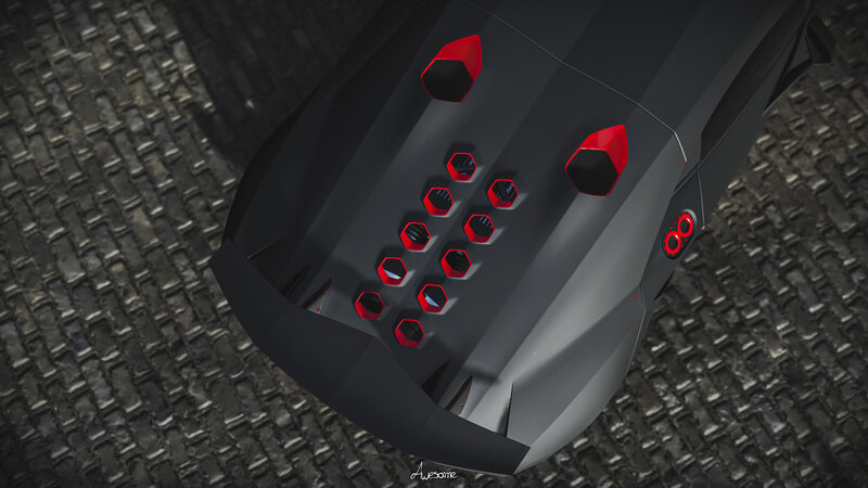 Futuristic Car Rear