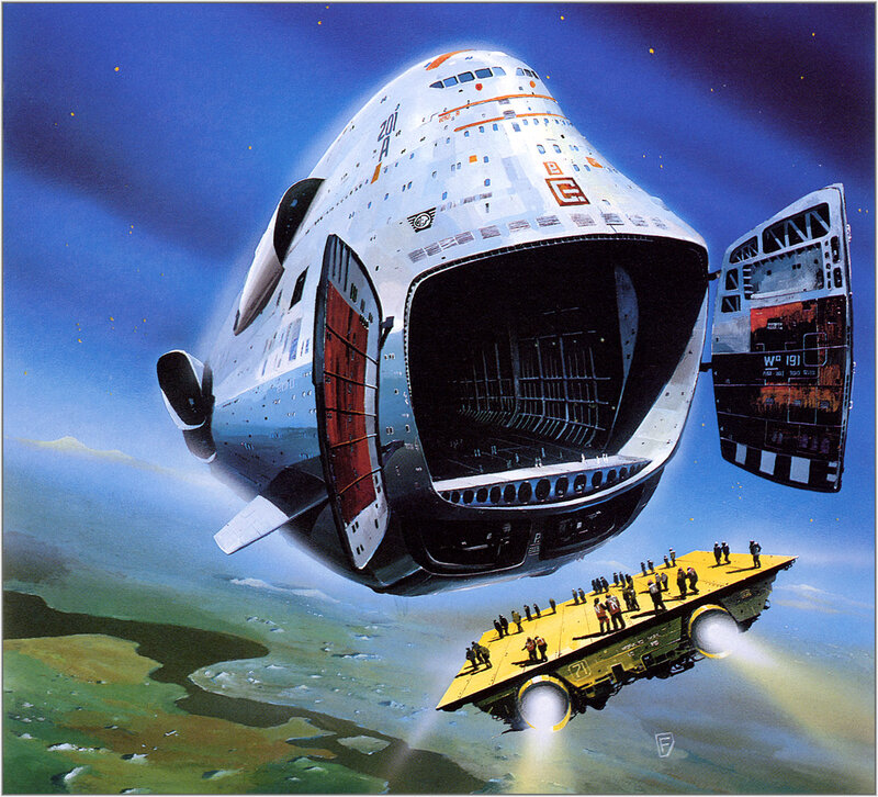 Futuristic cargo airship