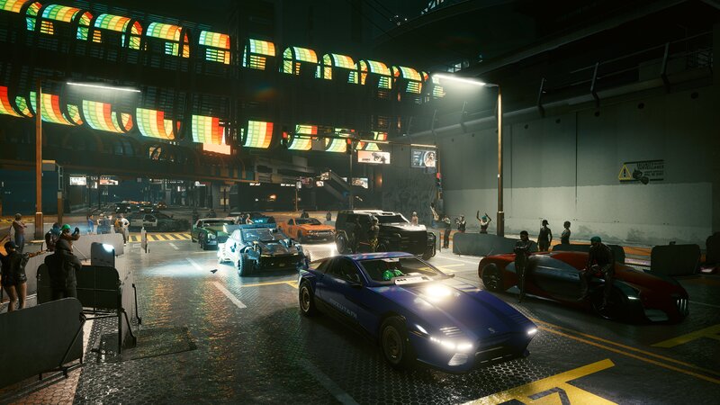 Futuristic Cars in Street