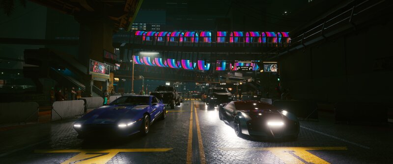 Futuristic Cars on Street