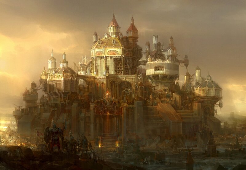 Futuristic Castle City