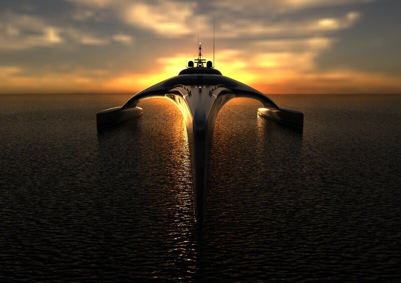Futuristic Catamaran
