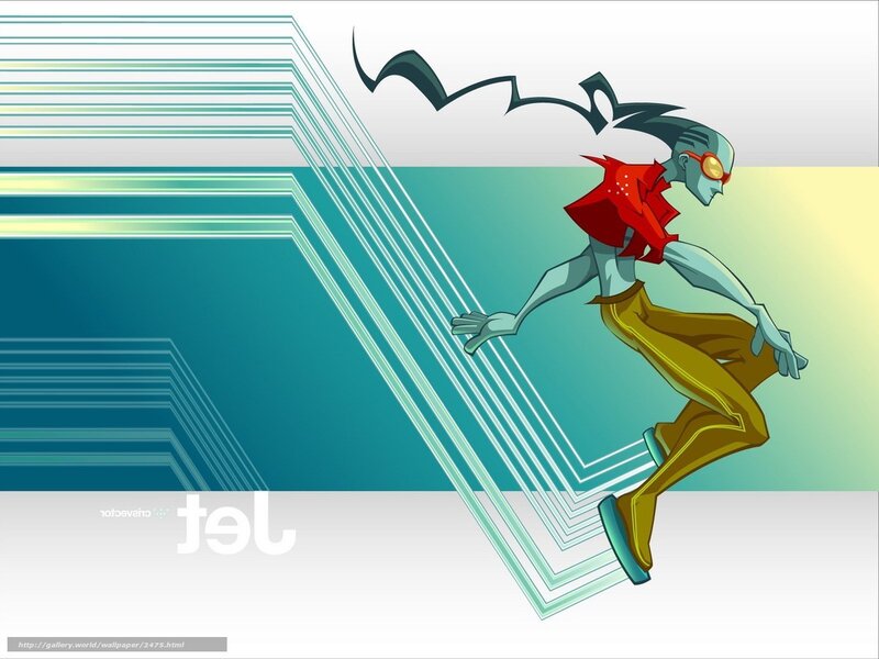 futuristic character in motion