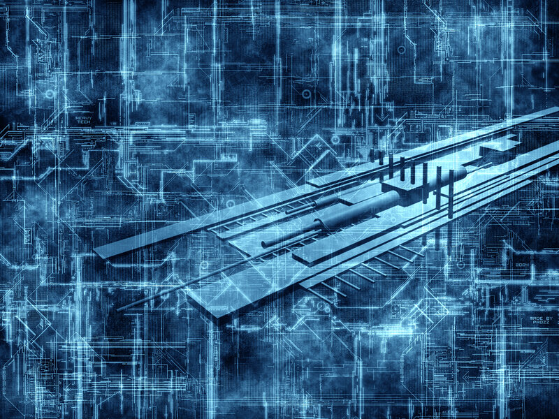 futuristic circuit board design