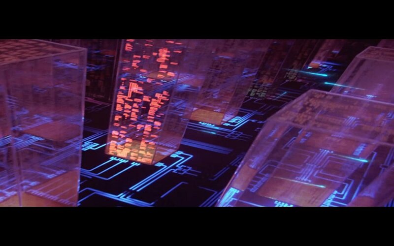 futuristic circuit board visualization