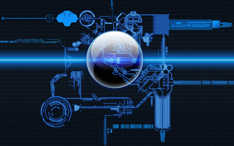 Futuristic Circuit Schematic