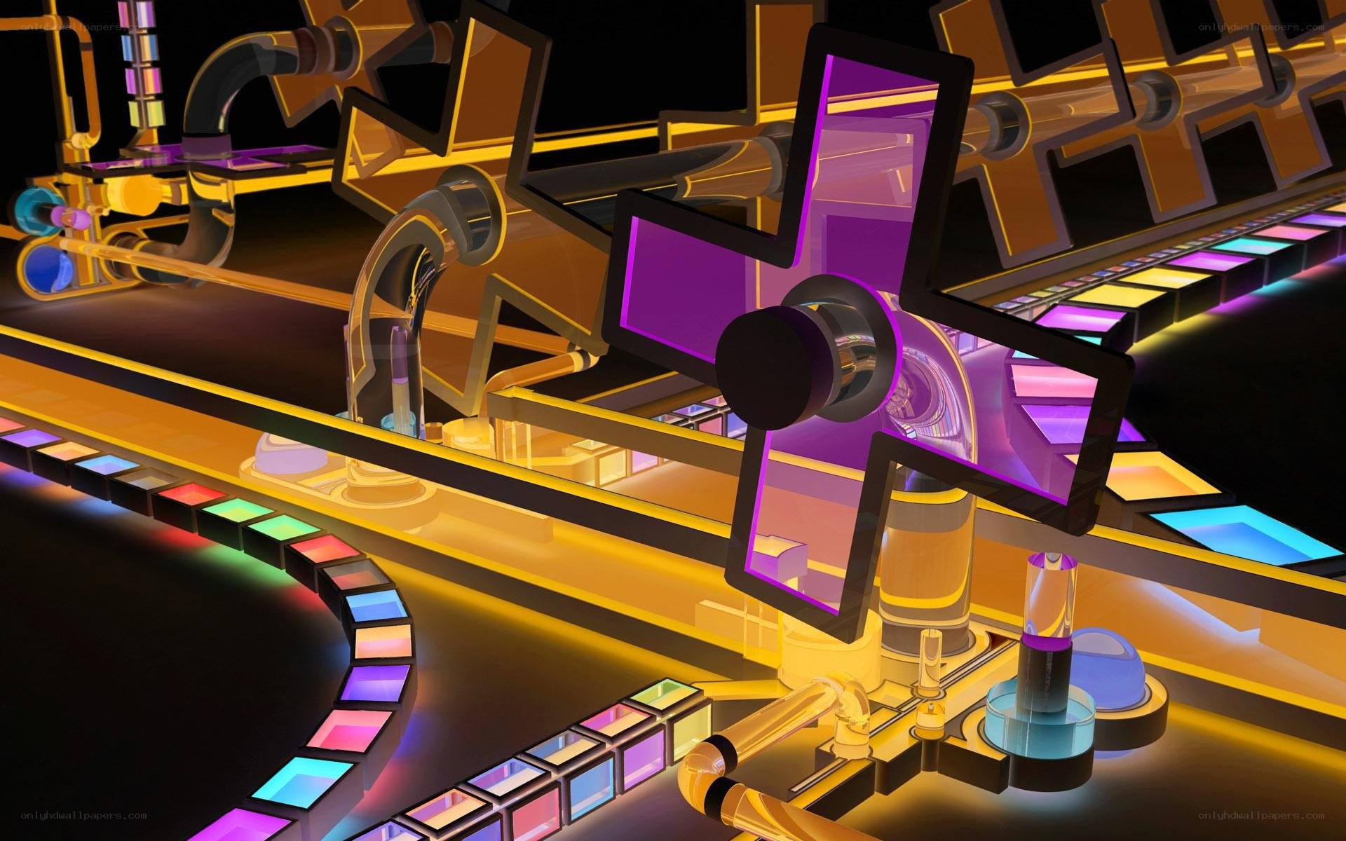 futuristic circuitry and glowing components