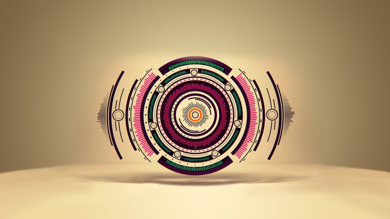 futuristic circular design