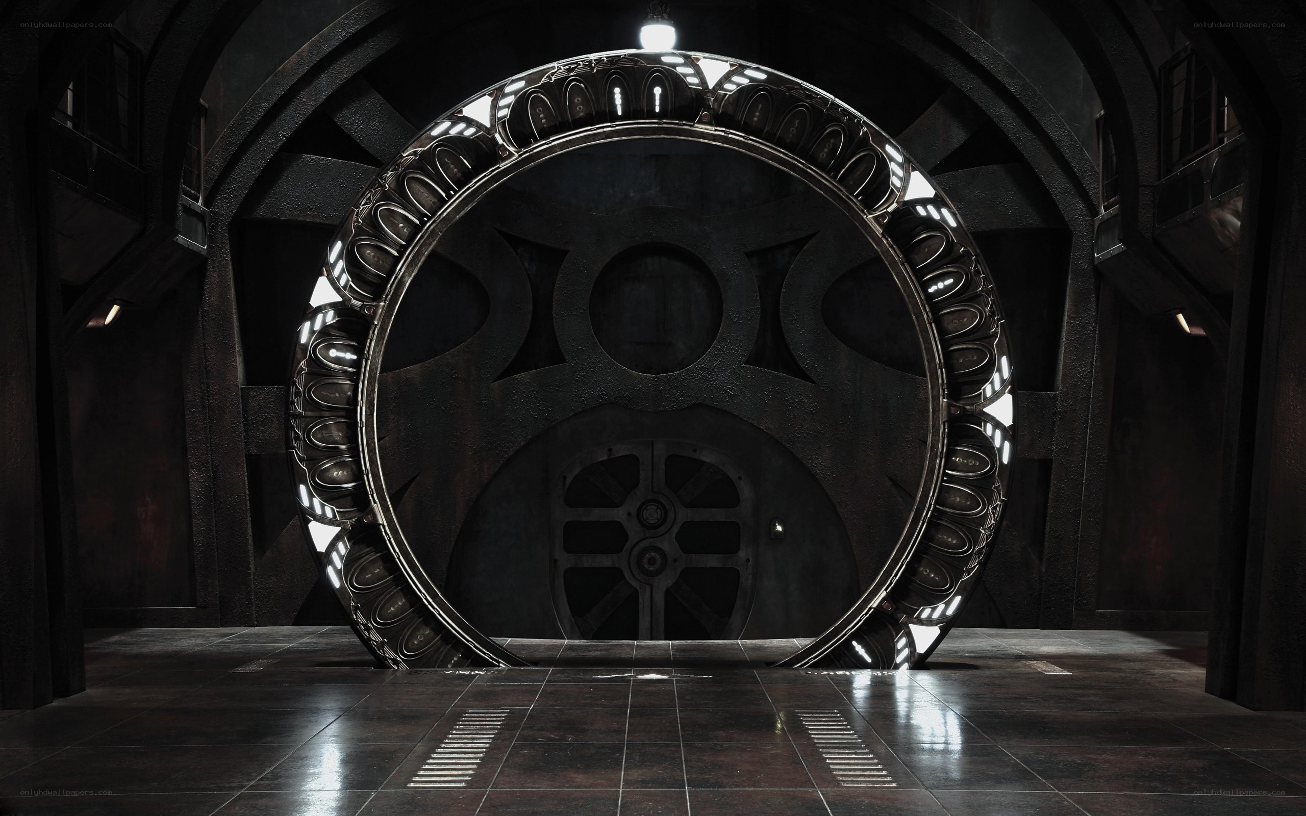 futuristic circular door