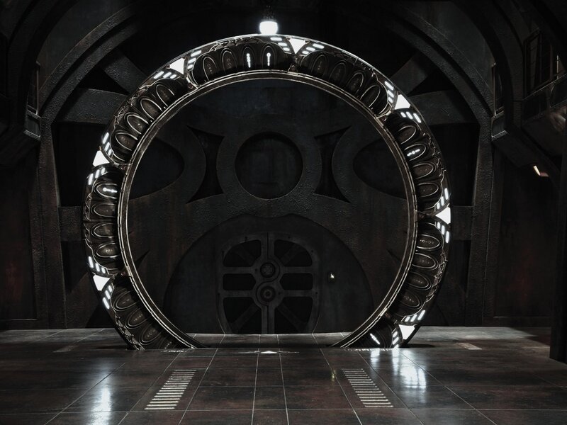 futuristic circular door