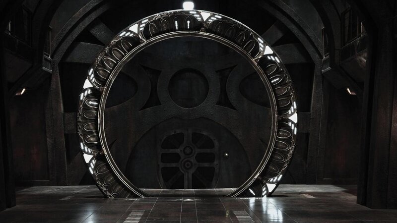 futuristic circular door