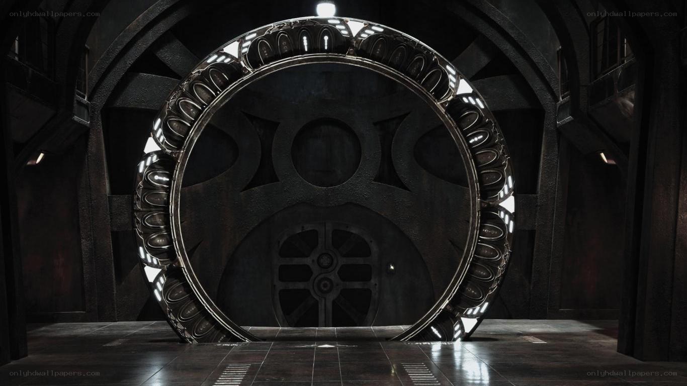 futuristic circular door