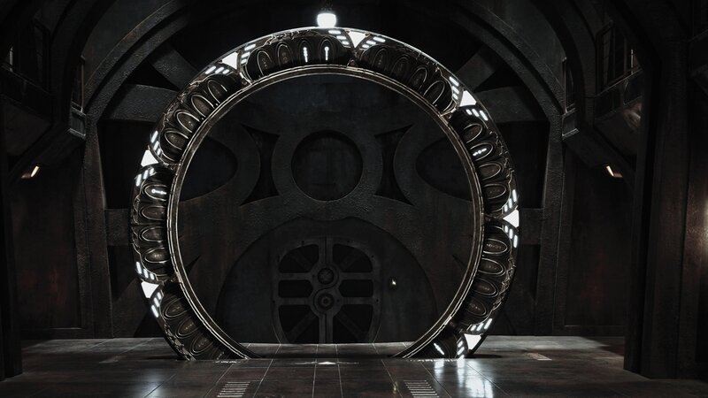 futuristic circular door