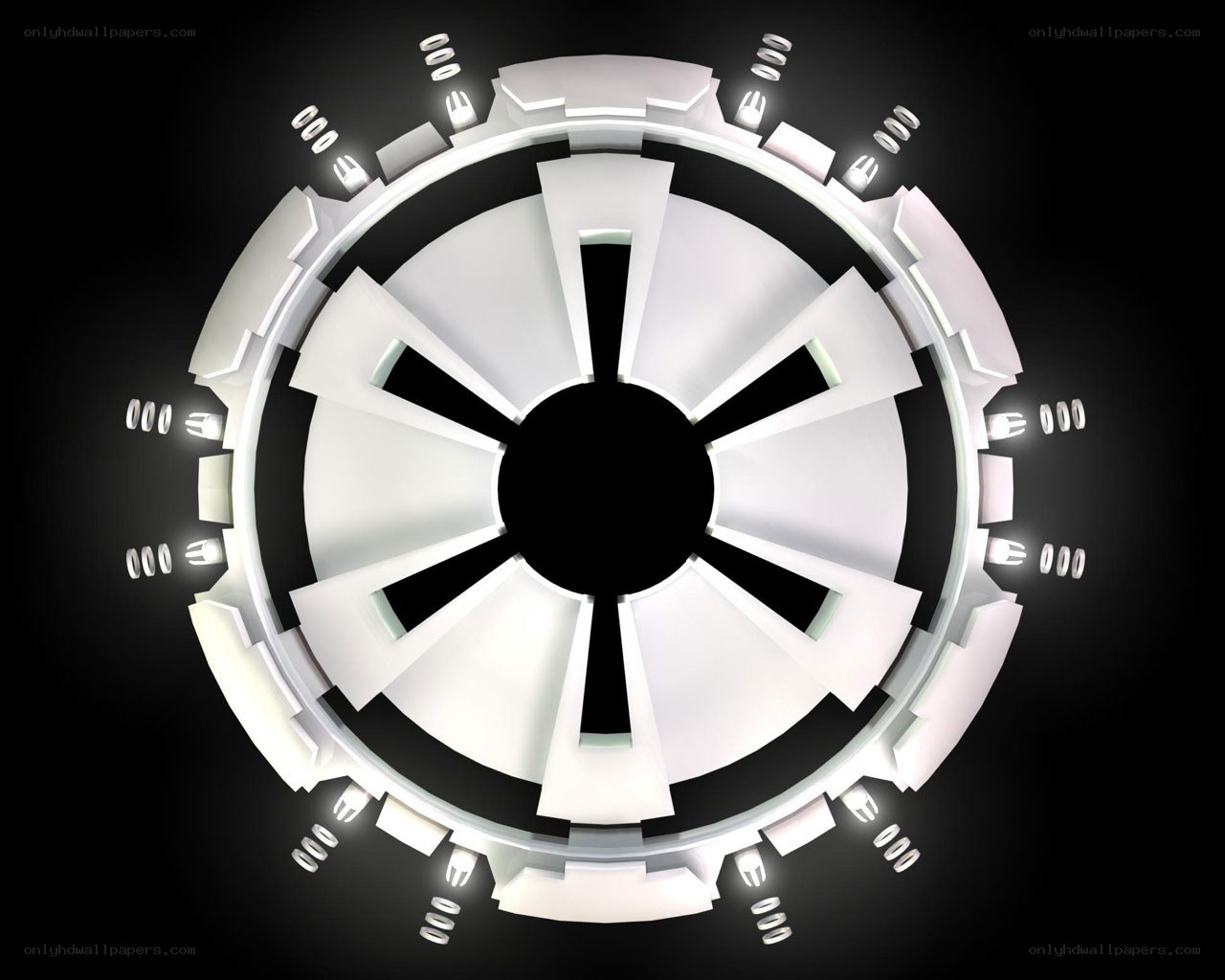 futuristic circular mechanism