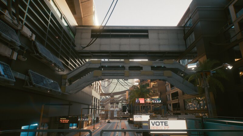 Futuristic City Alley — Gray