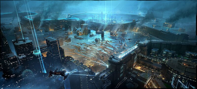 Futuristic City Battle