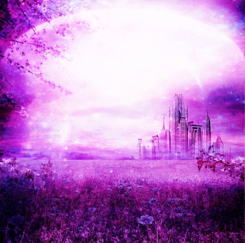 Futuristic City in Field
