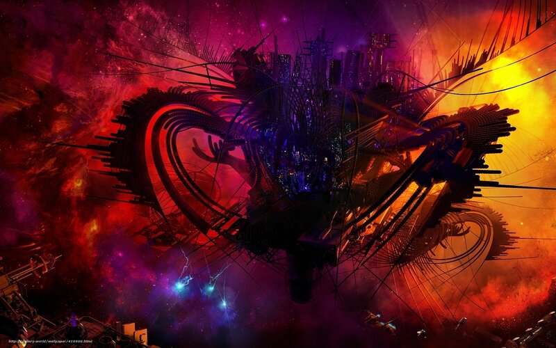 futuristic city in space