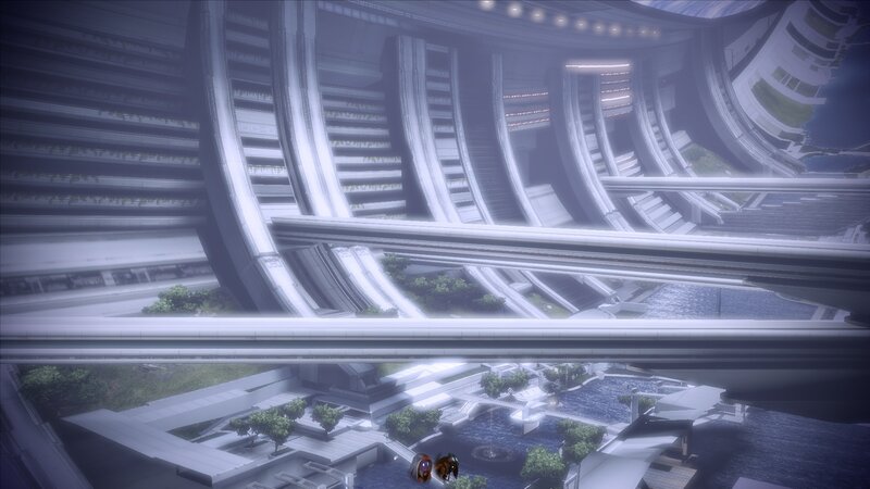 Futuristic City Interior — Gray