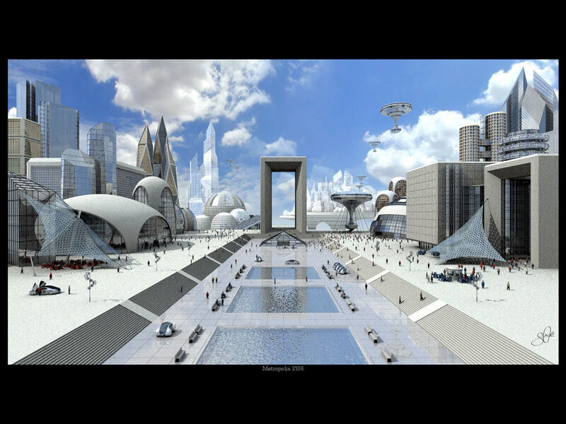 Futuristic city Metropolis 2106