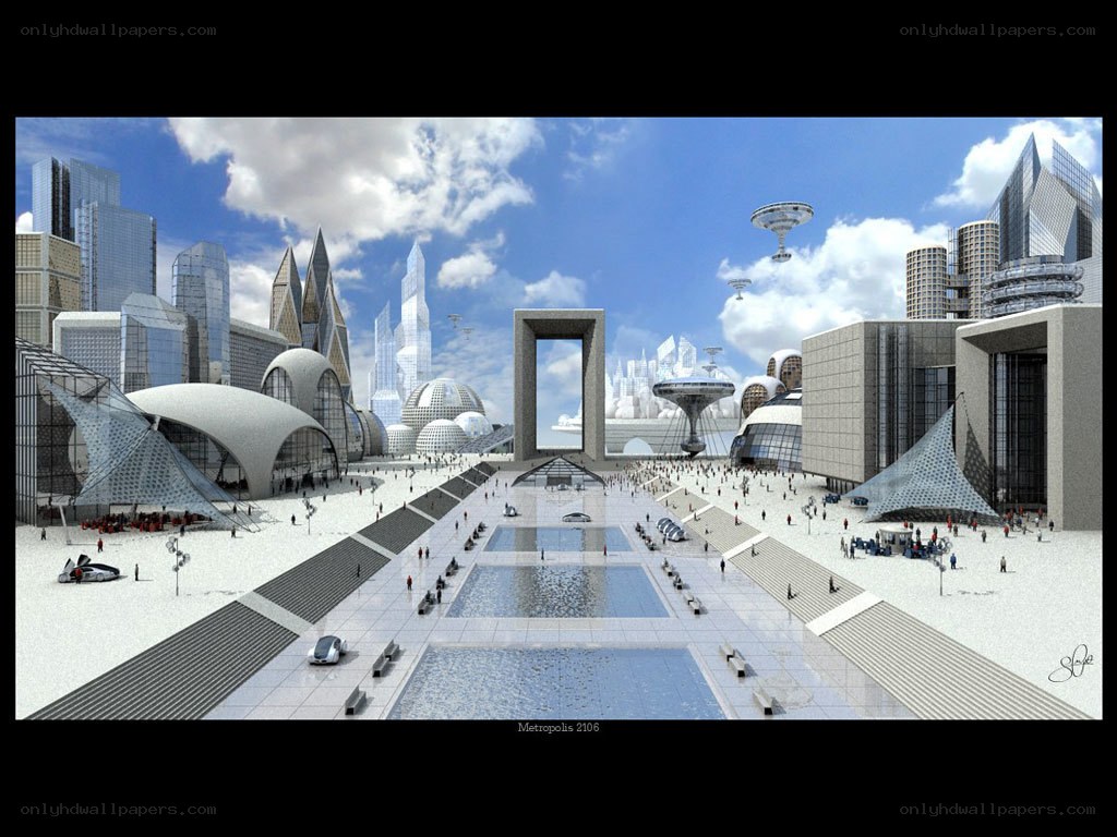 Futuristic city Metropolis 2106