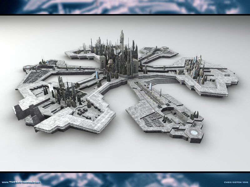 Futuristic City Model — Gray