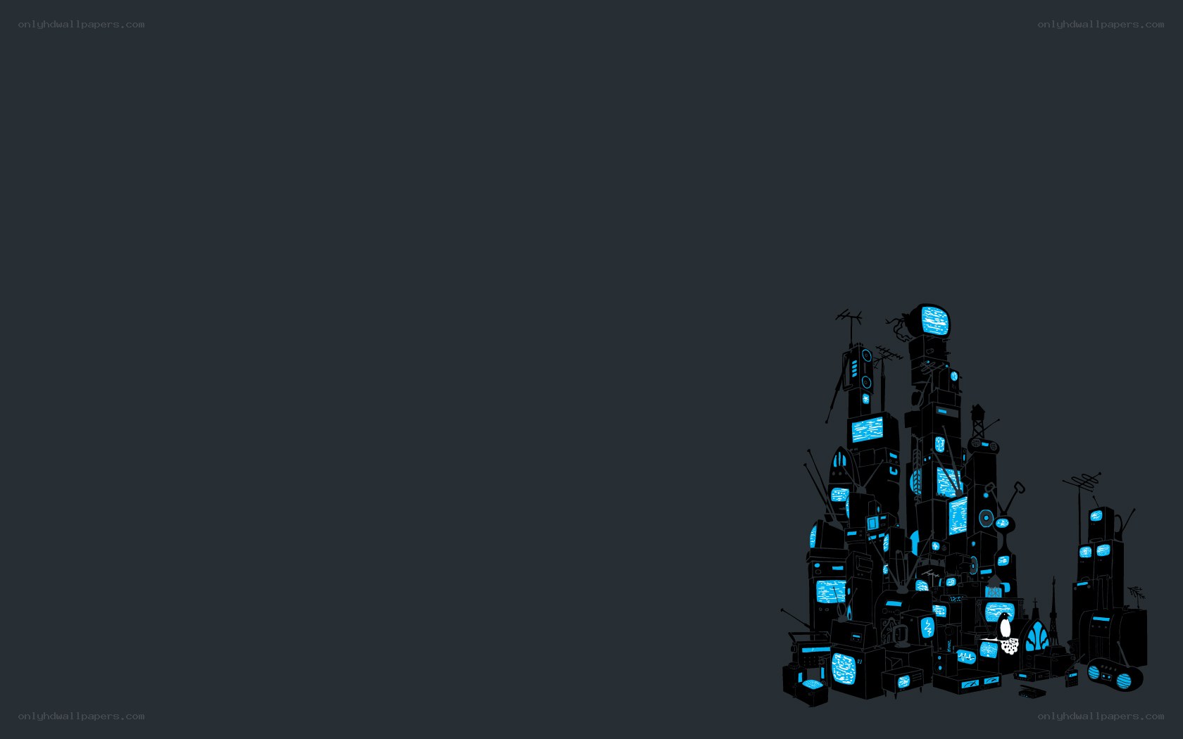 futuristic city of electronics