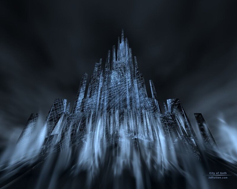 Futuristic city of goth