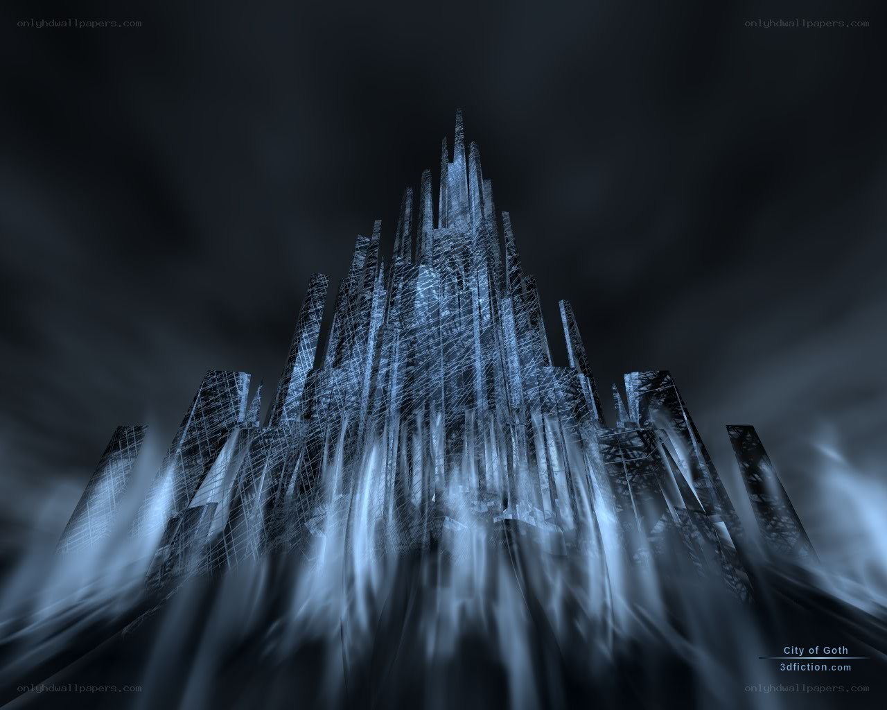 Futuristic city of goth