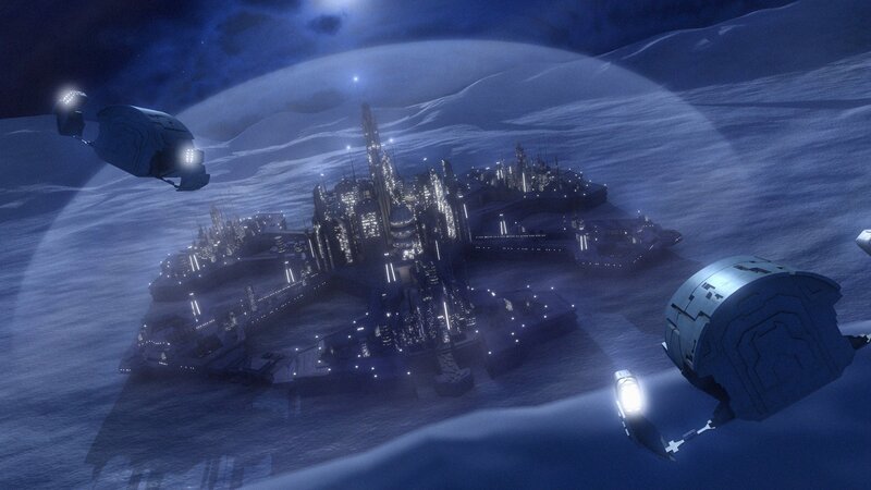 Futuristic City on Ice — Blue