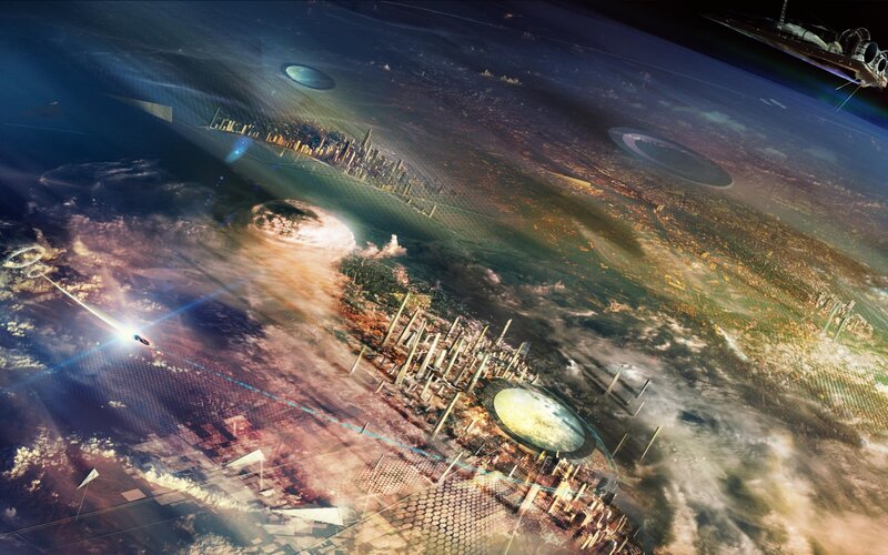 Futuristic City on Planet