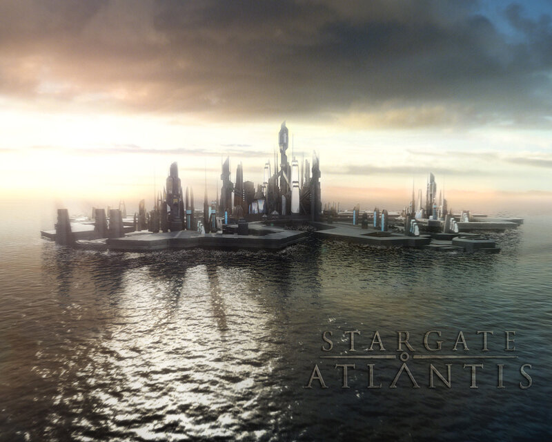 Futuristic City on Water — Gray