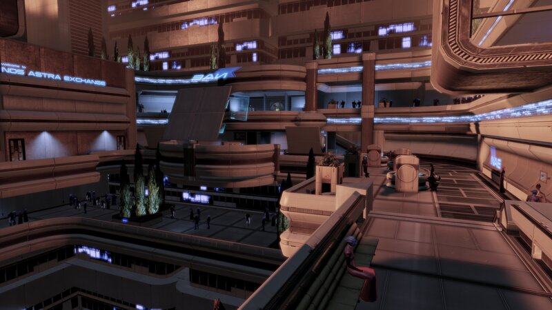 Futuristic City Plaza — Brown