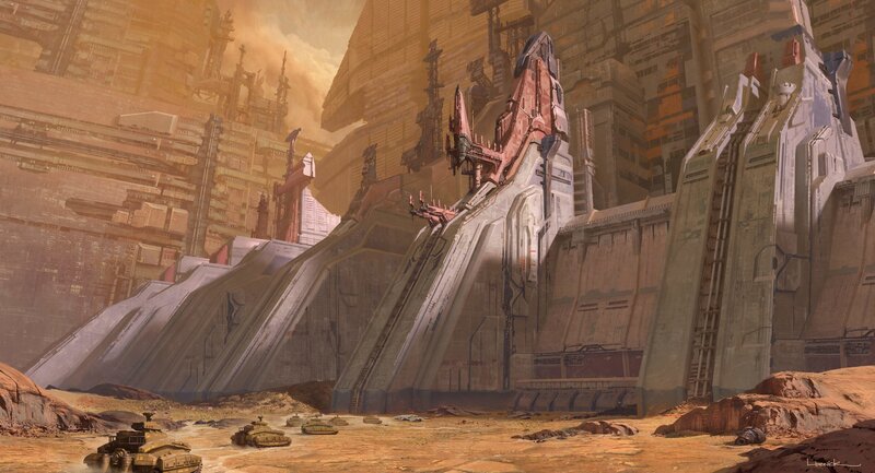 Futuristic City Ruins — Brown, Desolate