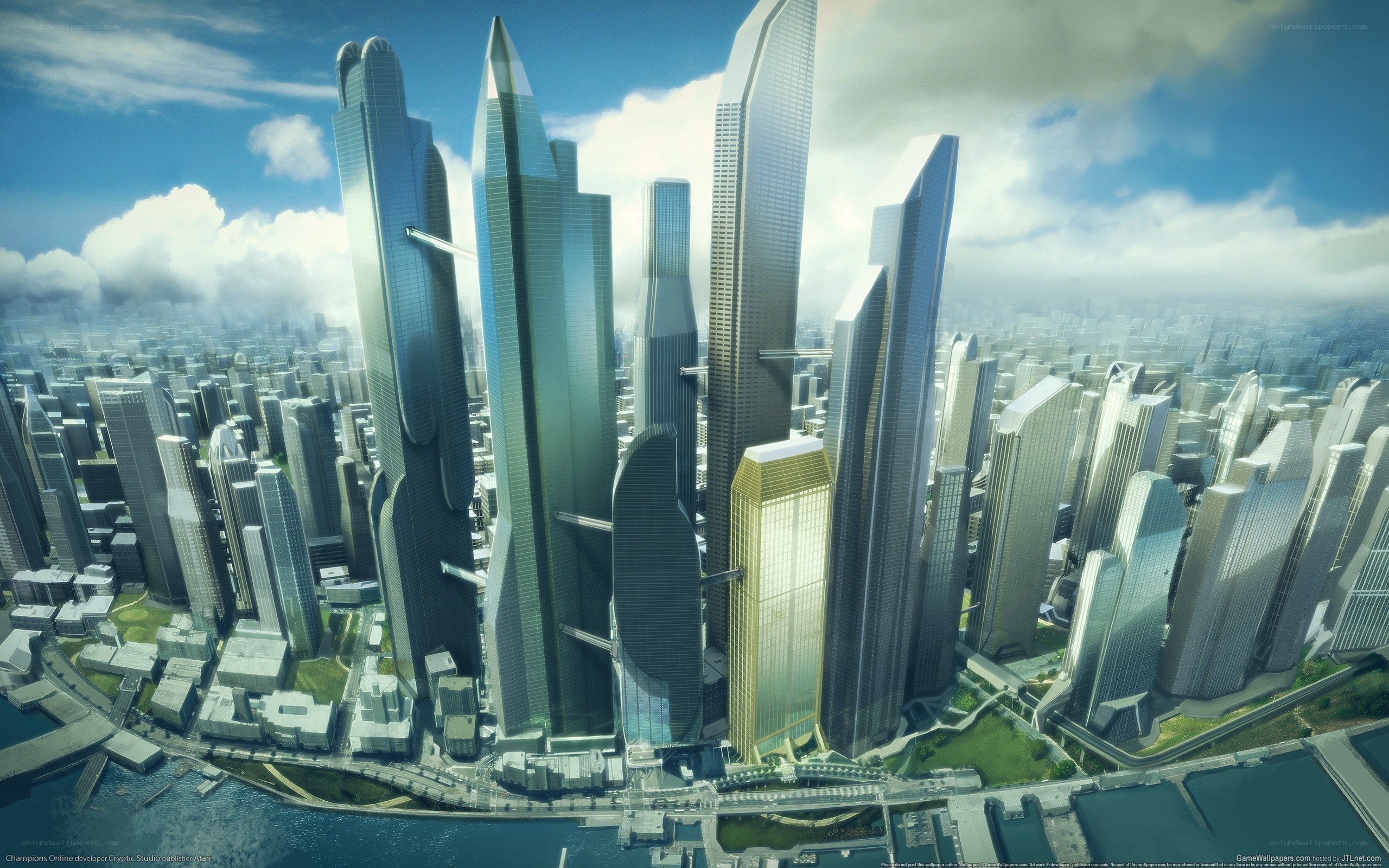 futuristic city skyline
