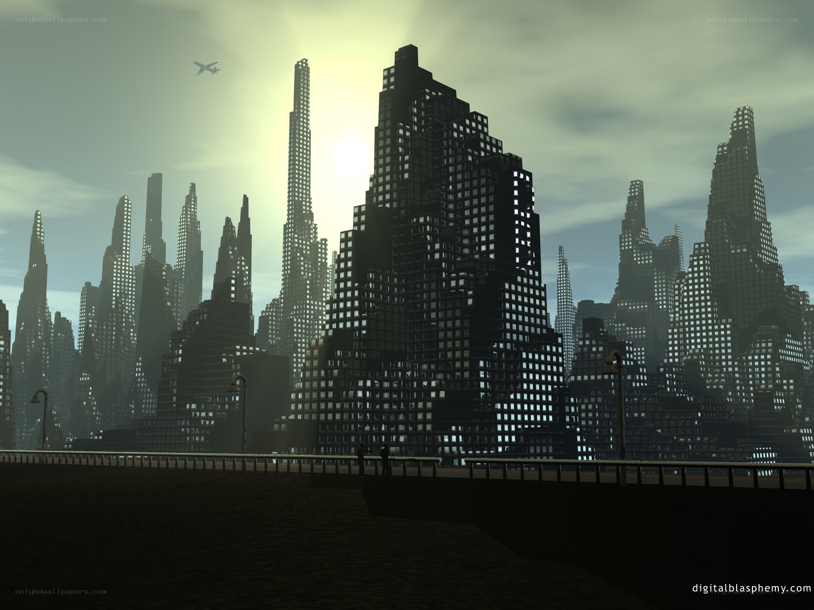 futuristic city skyline