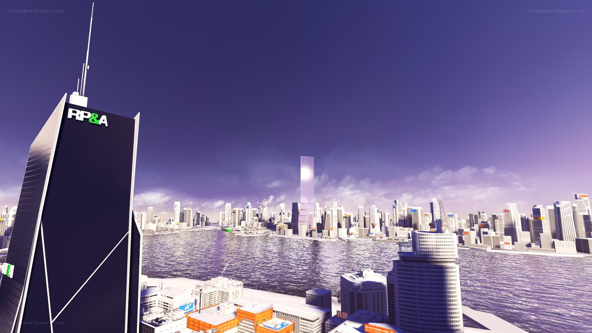 futuristic city skyline