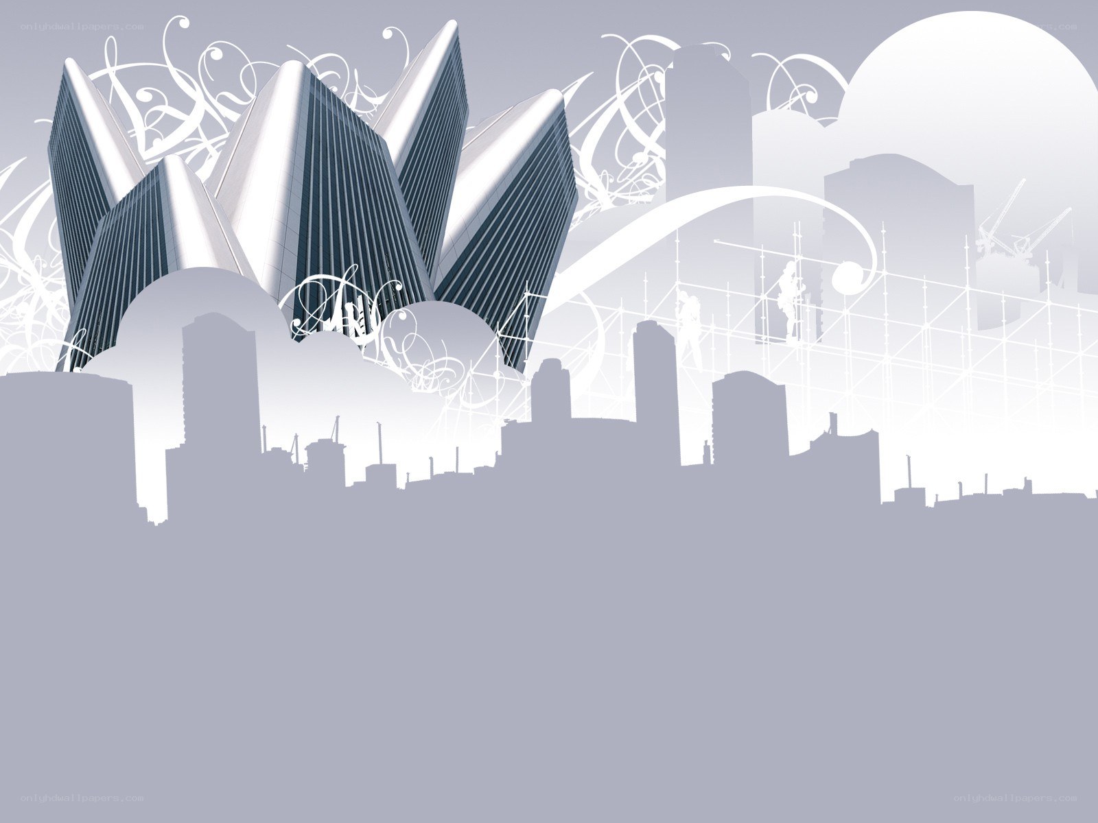 futuristic city skyline