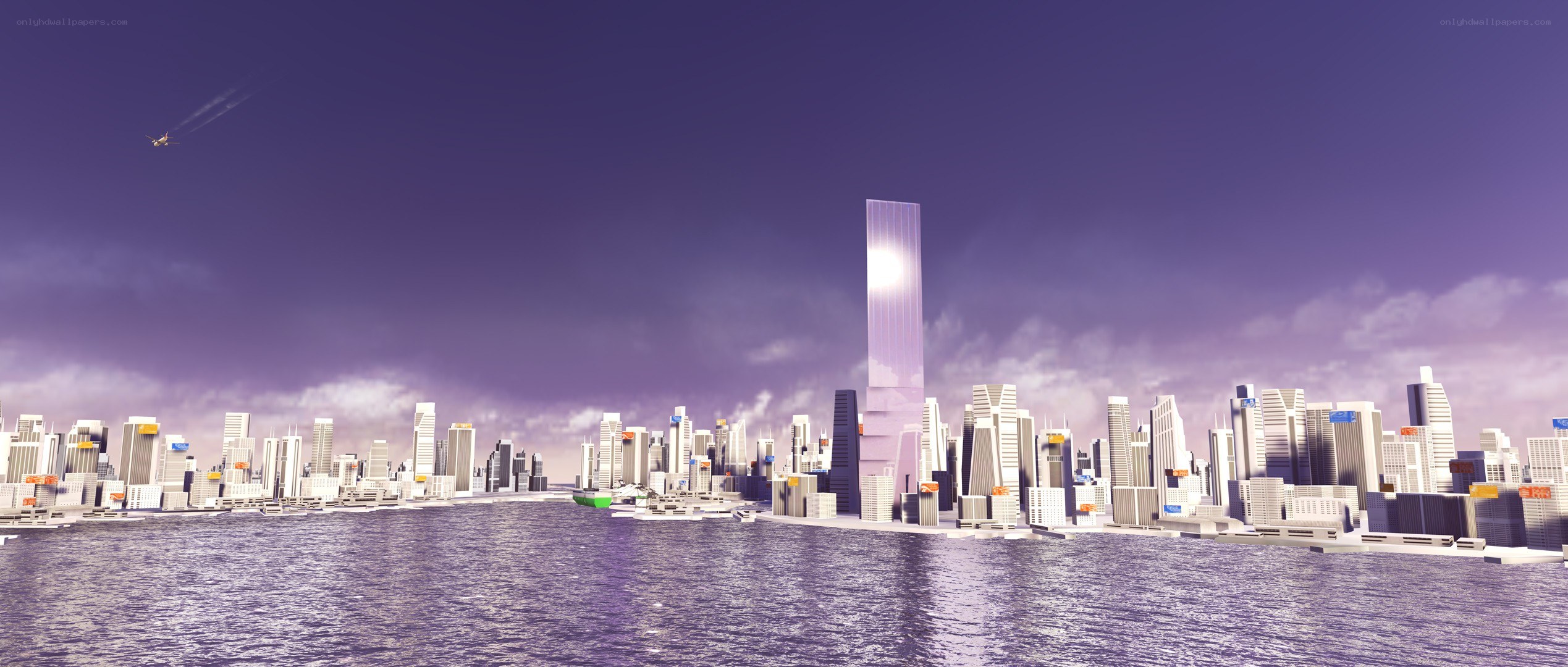 futuristic city skyline