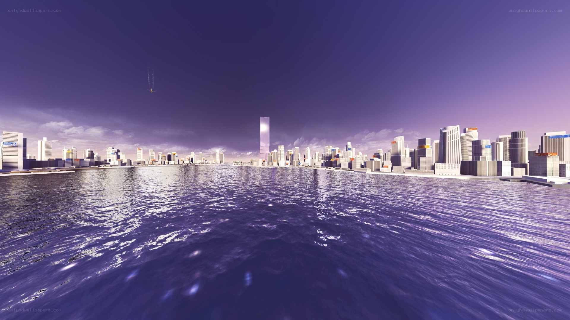 futuristic city skyline