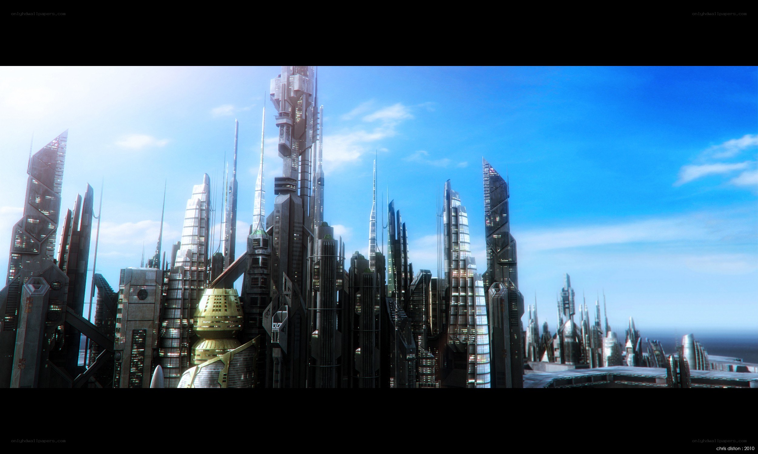 futuristic city skyline
