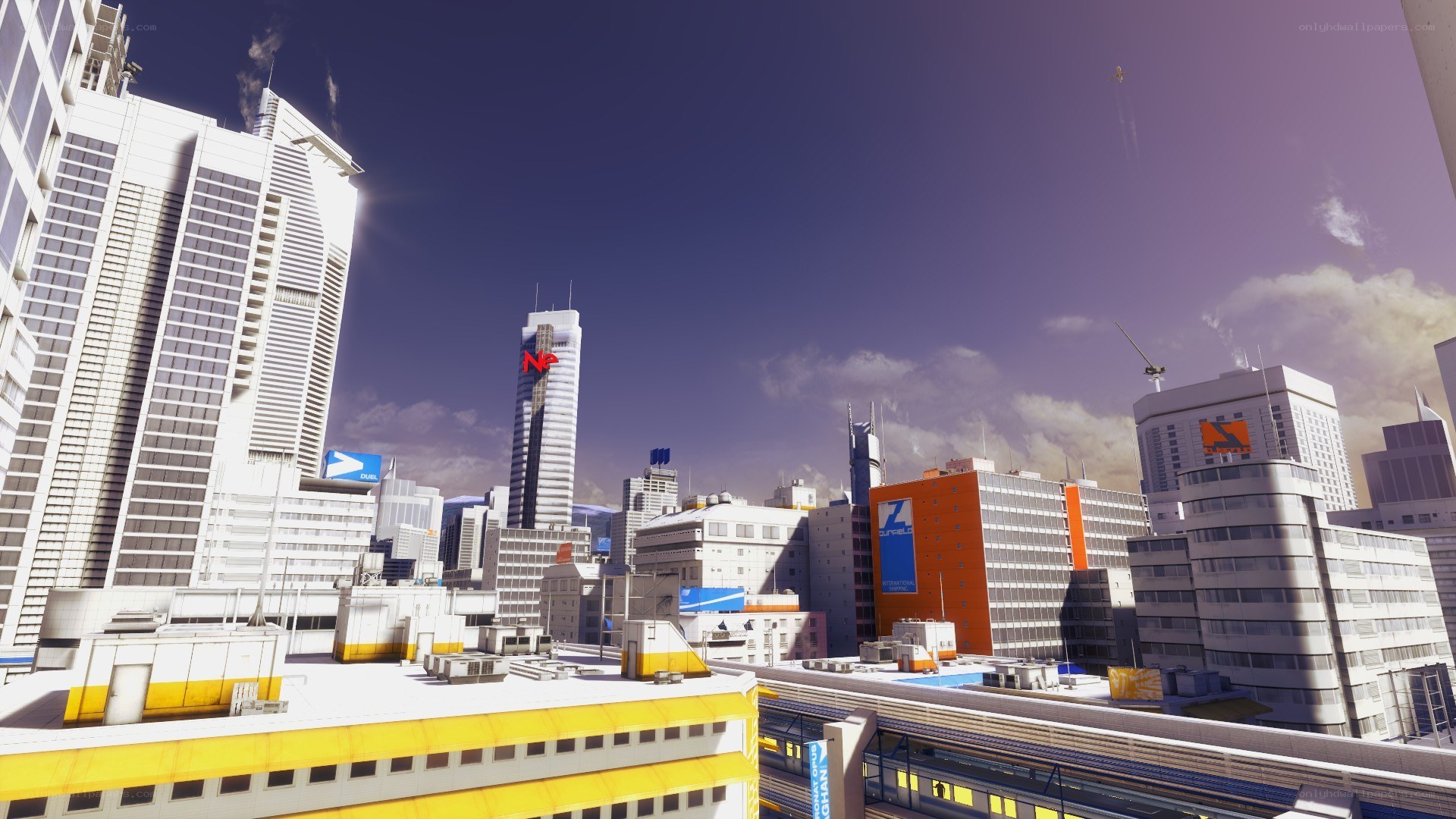 futuristic city skyline