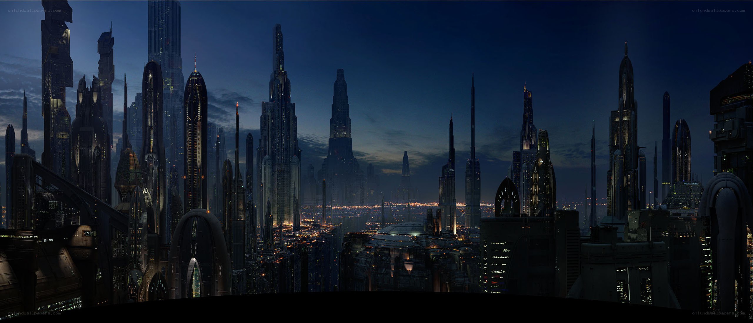 futuristic city skyline