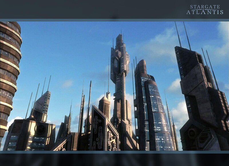Futuristic City Skyline — Blue, Dramatic, Afternoon